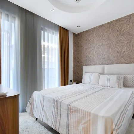 0027 Serenity Royal Luxury 1-bedroom In Seafront Premium Complex In Oba, 公寓 阿拉尼亚